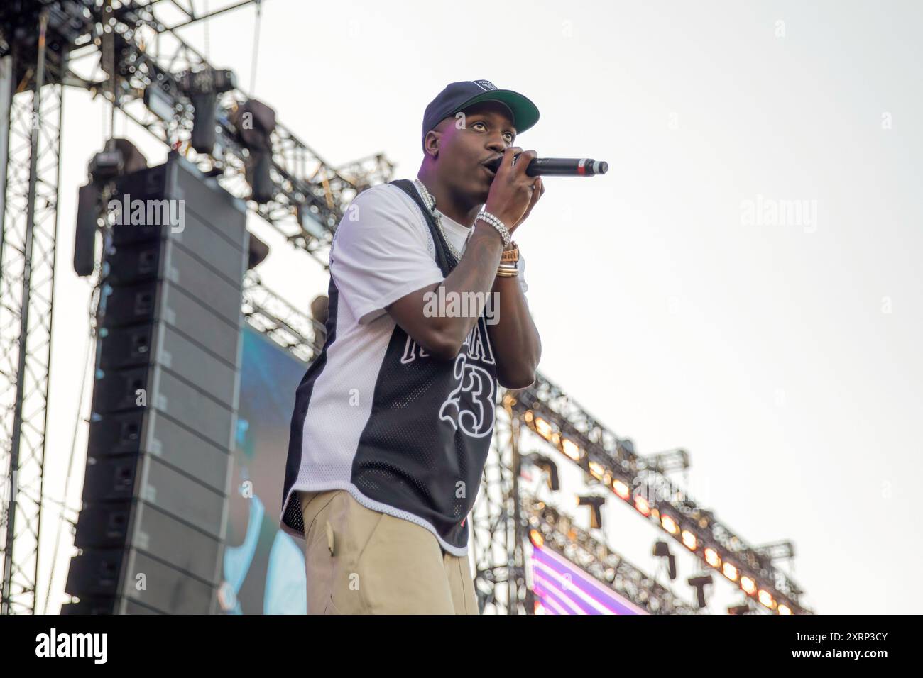 Milton Keynes, England, 11. August 2024. Lil Yachty spielt Bludfest im National Bowl in Milton Keynes. Quelle: Izzy Clayton/Alamy Live News Stockfoto