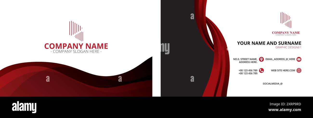 Visitenkarten-Designvorlage Stock Vektor