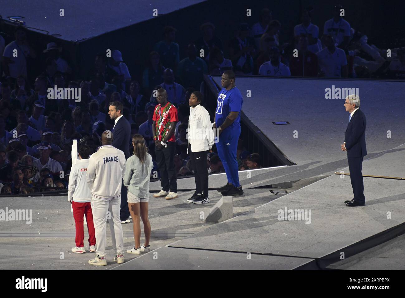 Saint Denis, Frankreich. August 2024. Tony Estanguet (Präsident JO Paris 2024), Abschlusszeremonie während der Olympischen Spiele Paris 2024 am 11. August 2024 im Stade de France in Saint-Denis bei Paris, Frankreich - Foto Michael Baucher/Panoramic/DPPI Media Credit: DPPI Media/Alamy Live News Stockfoto