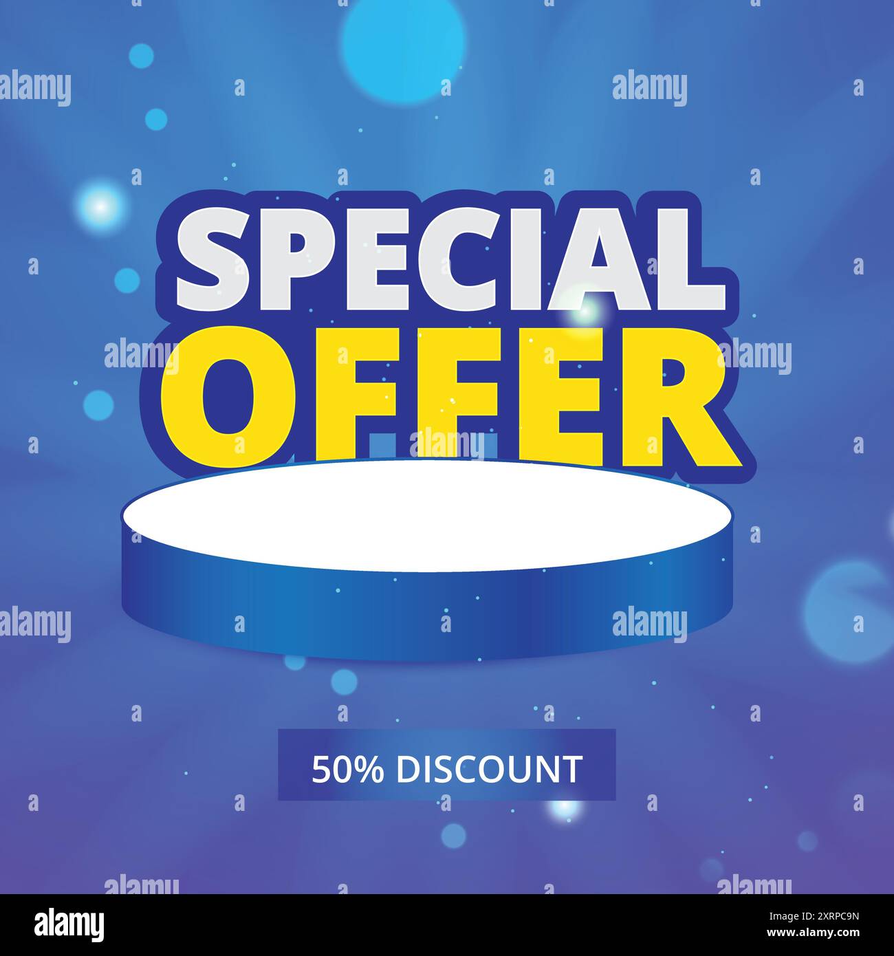 Sonderangebot Stage Display Vector Designvorlage Stock Vektor