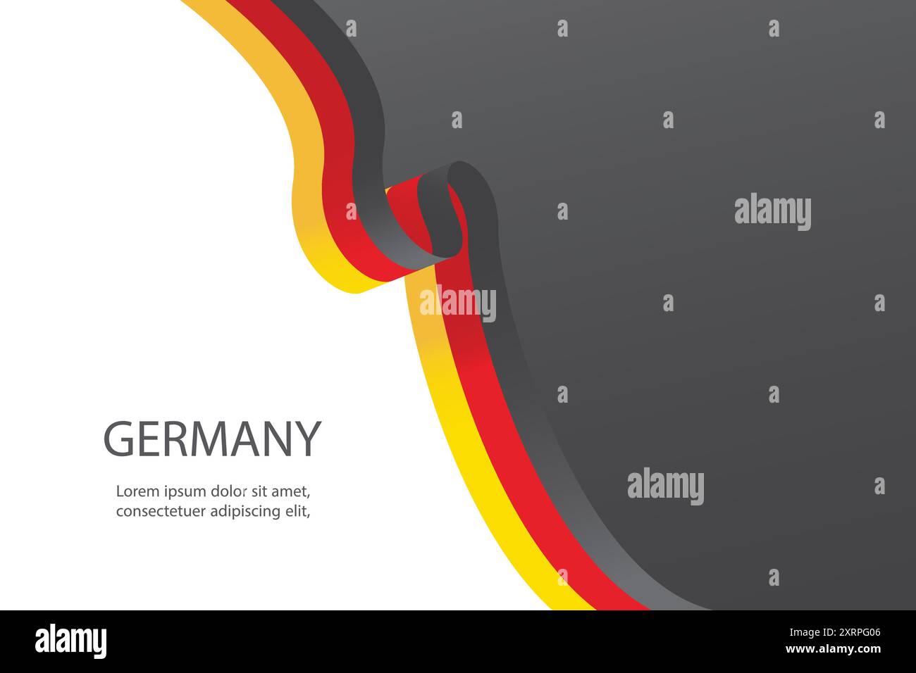 Deutschland Flagge Band Vektor Hintergrund Stock Vektor Deutschland Flagge Band Vektor Hintergrund Stock Vektor