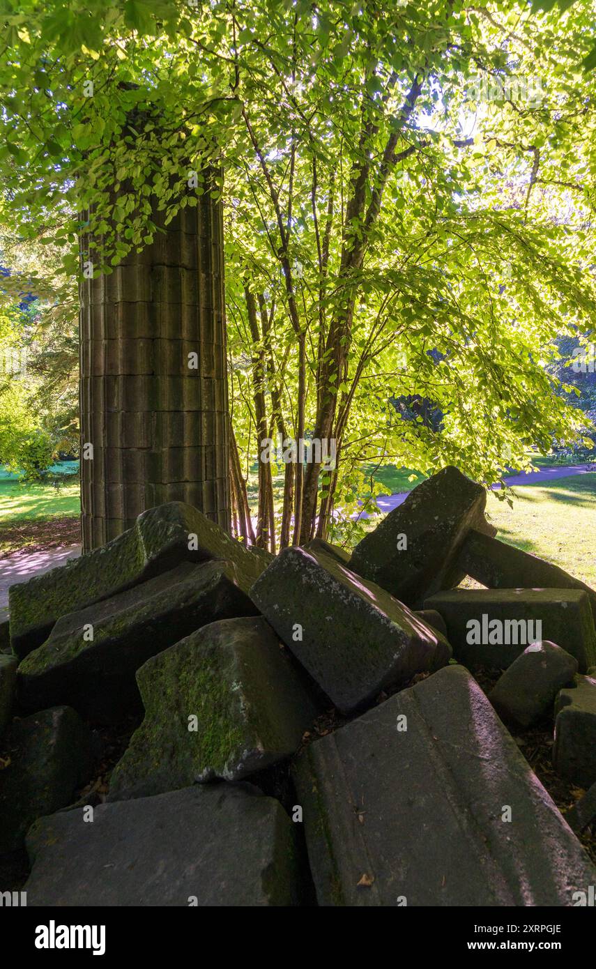 Der Exotische Garten auf dem Gelände der Universität Hohenheim Stuttgart, die Gärten, Deutschland Stockfoto