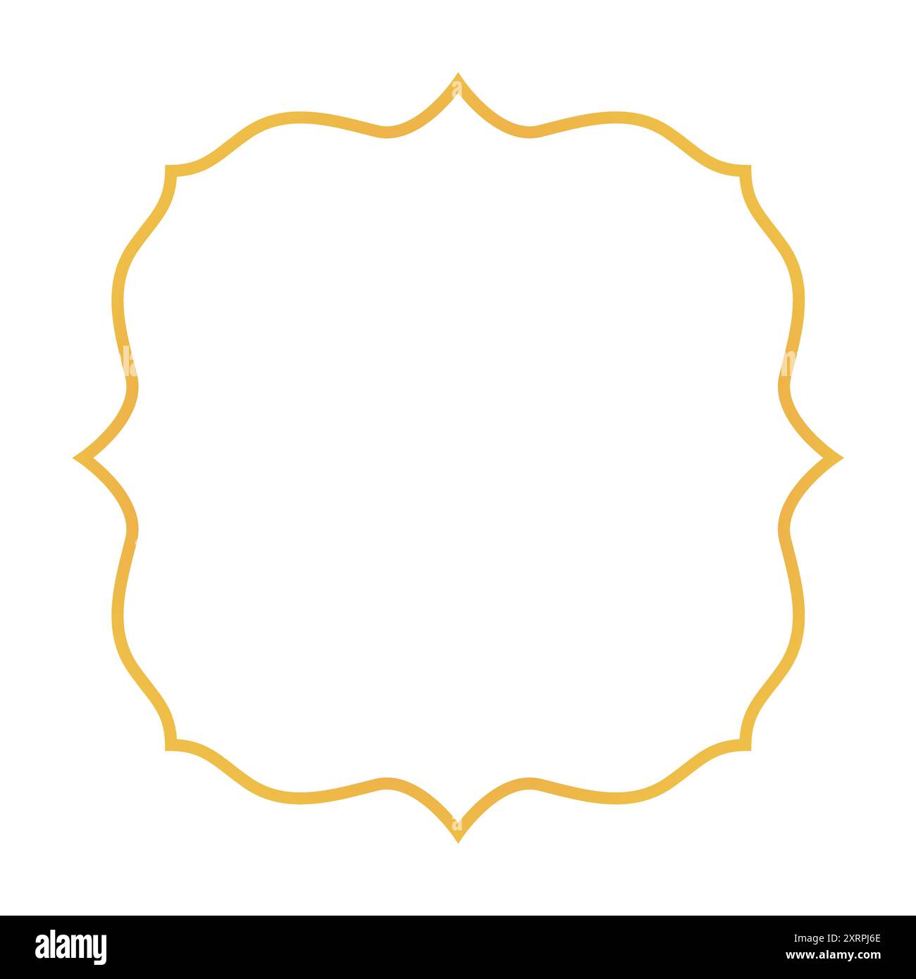 Goldener Luxus Arabischer Islamischer Ornamentrahmen Stock Vektor