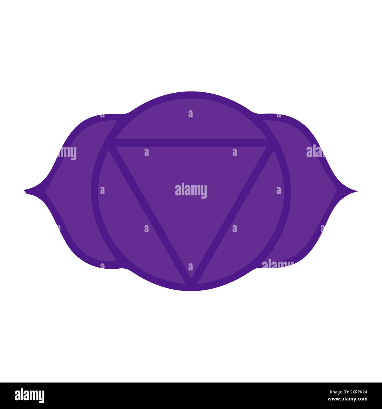 Chakra-Symbol Für Das Dritte Auge Stock Vektor