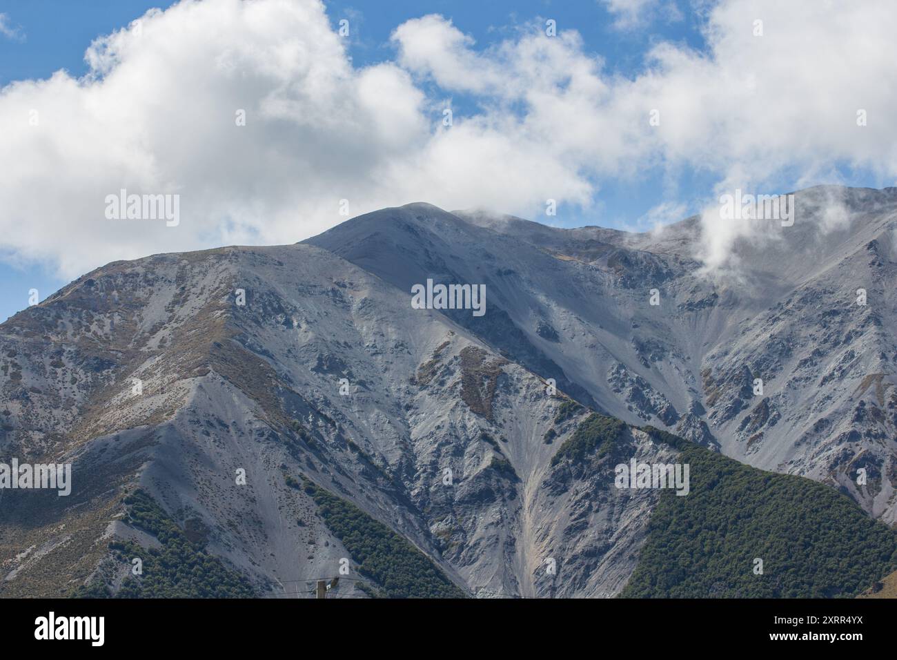 Berge in Malvern Ward, Neuseeland aus nächster Nähe Stockfoto