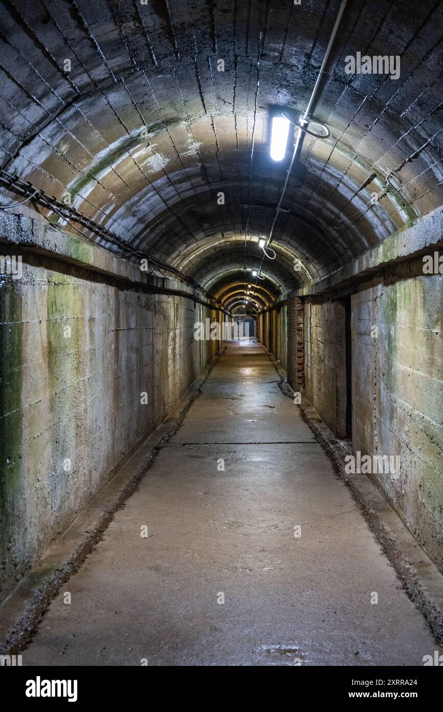 Deutsches Untergrundkrankenhaus, Guernsey, Kanalinseln, Großbritannien Stockfoto