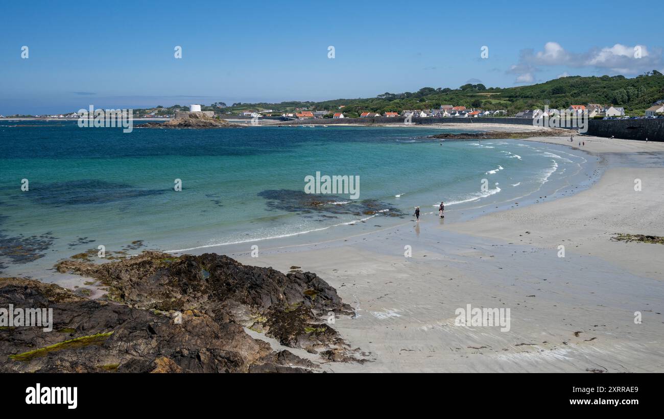 Rocquaine Bay, Guernsey, Kanalinseln, Großbritannien Stockfoto