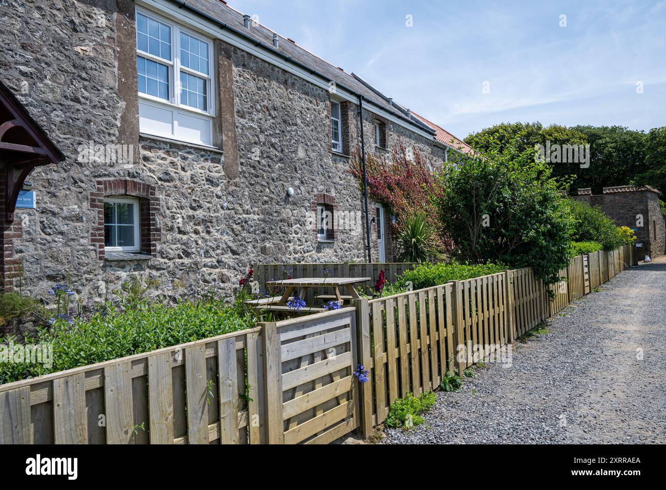 Selbstverpflegung, Herm Island, Guernsey, Kanalinseln, Großbritannien Stockfoto