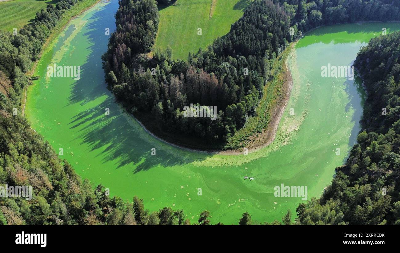 U-Bend der Saale in Thüringen Stockfoto