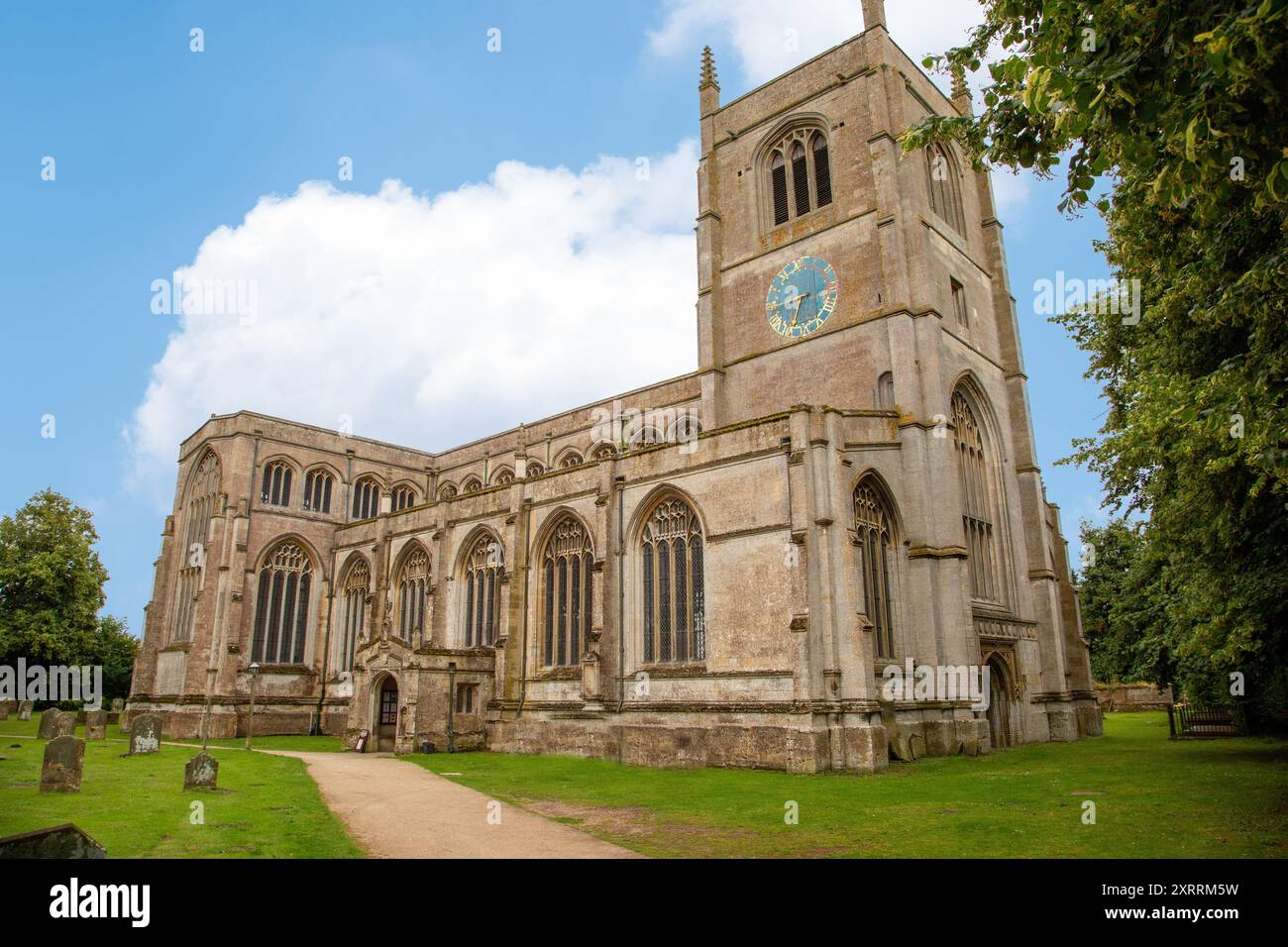 Holy Trinity Collegiate Church im Dorf Lincolnshire in Tattershall England Großbritannien Stockfoto