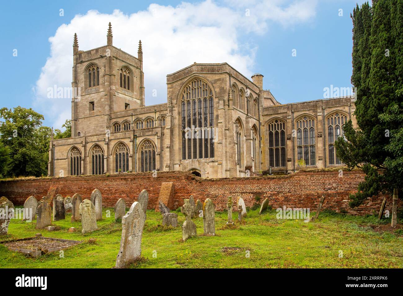 Holy Trinity Collegiate Church im Dorf Lincolnshire in Tattershall England Großbritannien Stockfoto