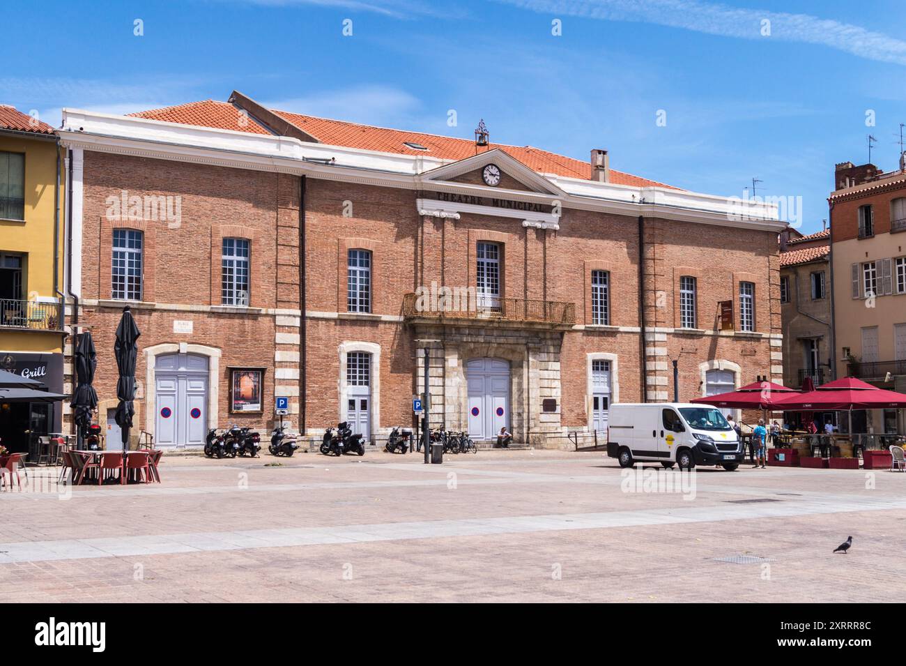Théâtre Municipal Jordi Pere Cerdà, Perpignan, Pyrénées Orientales, Occitanie, Frankreich Stockfoto Théâtre Municipal Jordi Pere Cerdà, Perpignan, Pyrénées Orientales, Occitanie, Frankreich Stockfoto