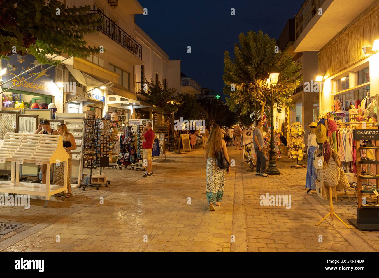 Skiathos Tipps und Restaurants am Abend. Griechenland Stockfoto