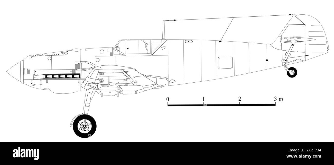 Messerschmitt Bf 109E-7 Stockfoto