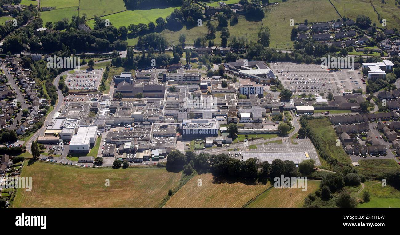 Luftaufnahme des Airedale General Hospital Stockfoto