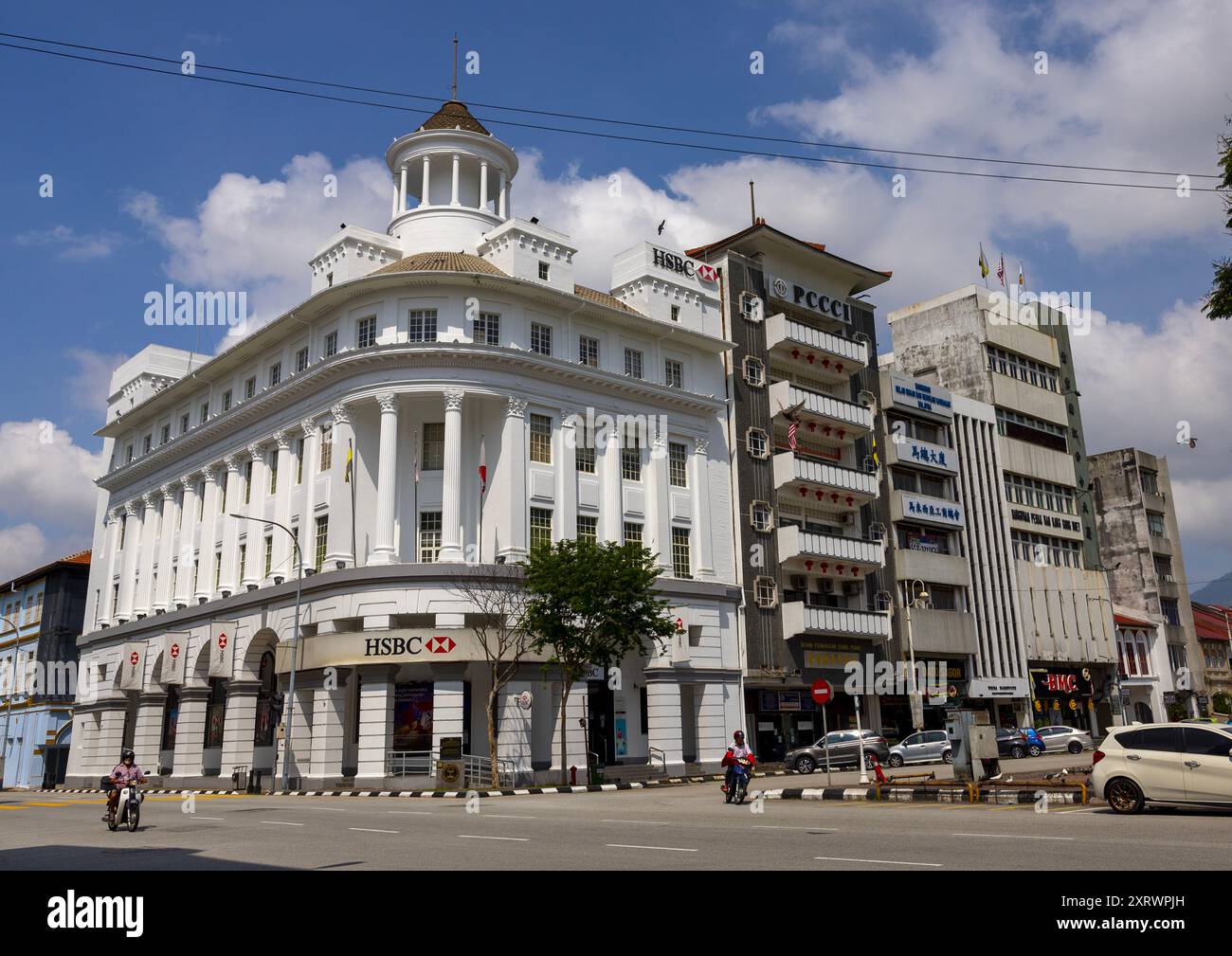 HSBC-Gebäude in der britischen Kolonialzeit, Perak, Ipoh, Malaysia Stockfoto