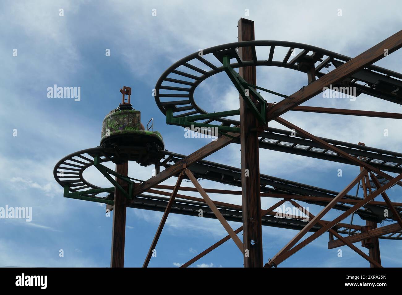 Achterbahn/Karussell Stockfoto