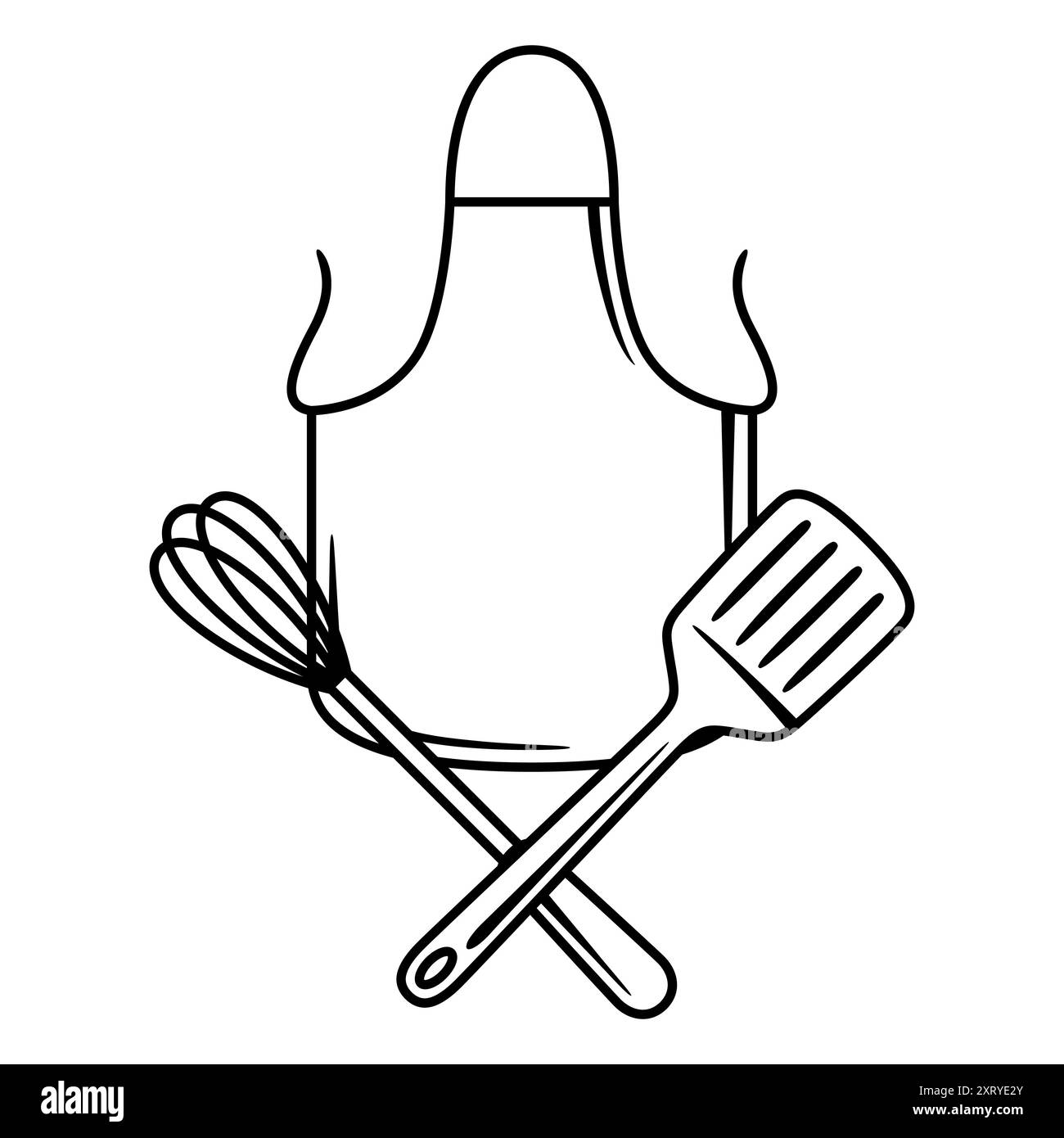 Illustration von Küchenutensilien. Kochutensilien für Zuhause und Restaurant. Stock Vektor