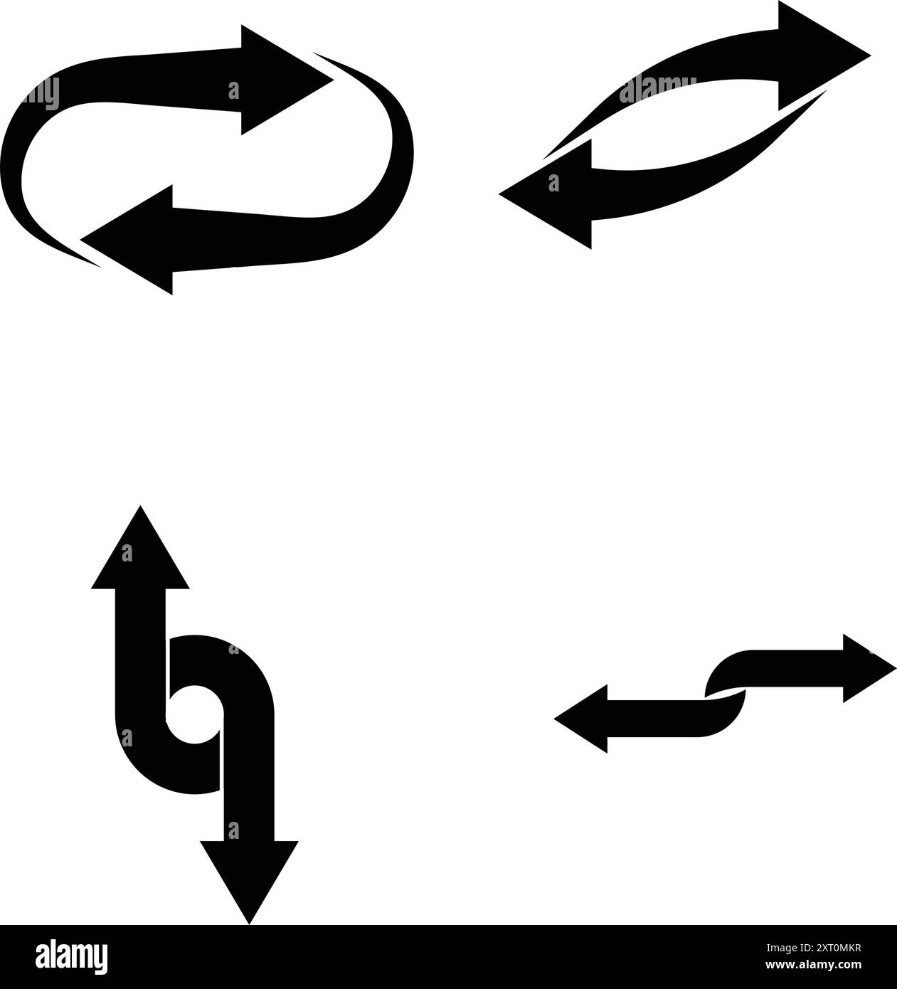 Abbildung des Symbols für die Pfeilübertragung Stock Vektor