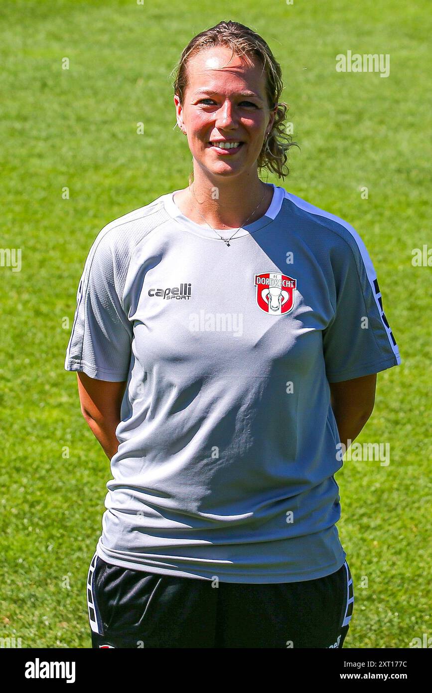 DORDRECHT, 12.08.2024, M-Scores Stadion, niederländischer Fußball, Saison 2024/2025, Photocall FC Dordrecht, Patricia Maasland Credit: Pro Shots/Alamy Live News Stockfoto