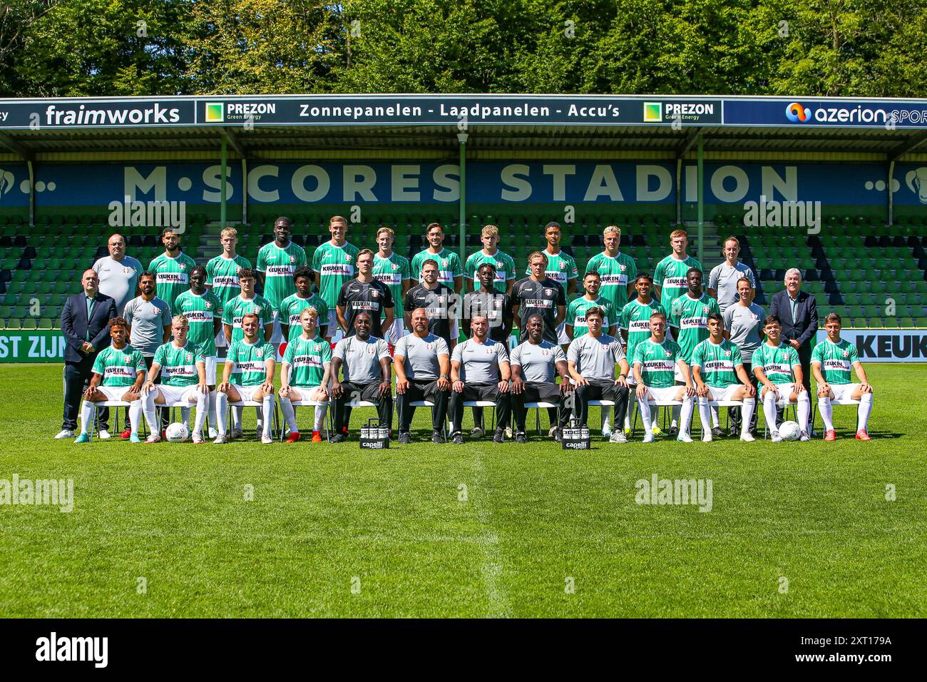 DORDRECHT, 12.08.2024, M-Scores Stadion, niederländischer Fußball, Saison 2024/2025, Photocall FC Dordrecht, Elftalfoto Credit: Pro Shots/Alamy Live News Stockfoto