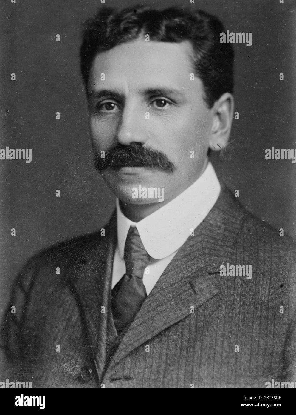 Edward T. Devine, 1916. Zeigt den Ökonomen, Autor und Sozialarbeiter Edward Thomas Devine (1867–1948), der Professor an der Columbia University war. Stockfoto