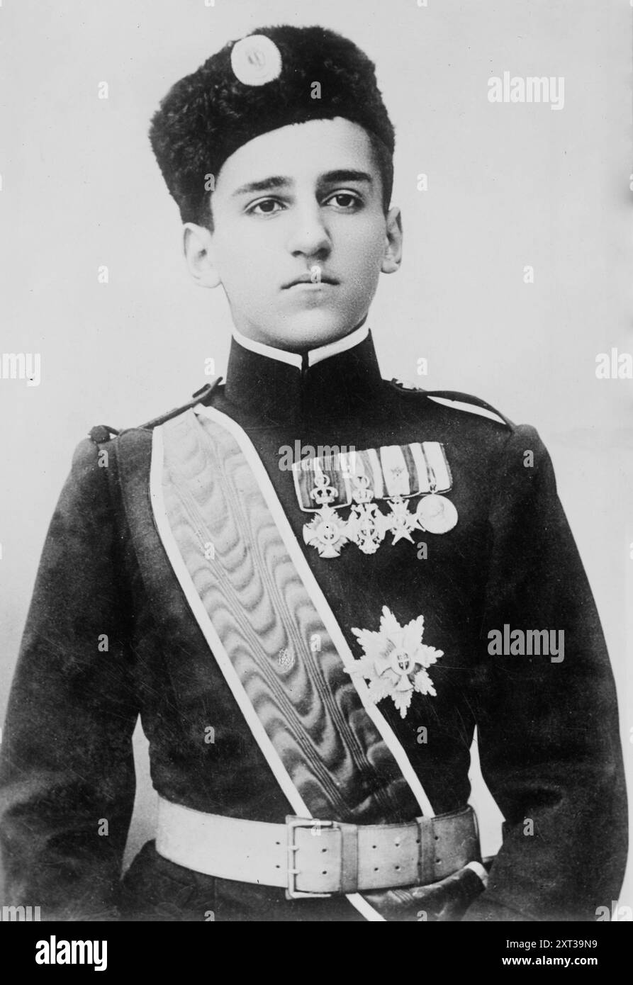 Alex. Von Servia [Serbien] zwischen 1915 und 1920. Zeigt Alexander I. von Serbien. Stockfoto