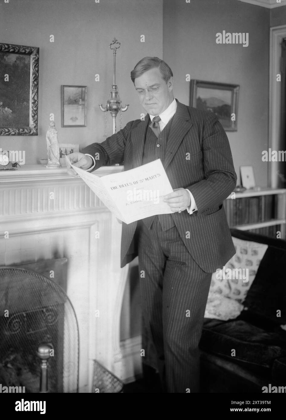 Thomas Hardie Chalmers, zwischen 1915 und 1920. Zeigt Thomas Hardie Chalmers (1884–1966), US-amerikanischer Opernsänger, Schauspieler und Filmemacher. Stockfoto