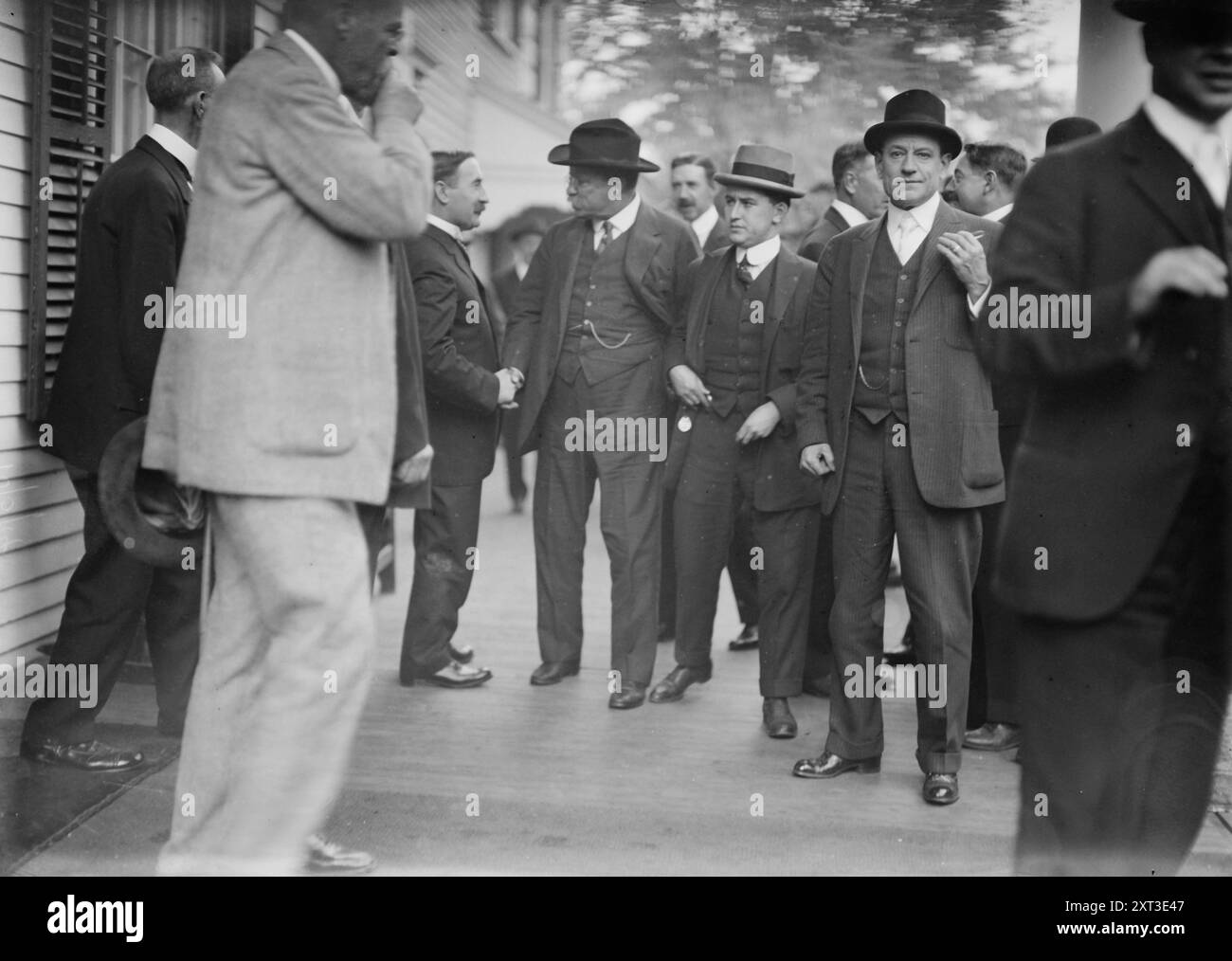 T.R. (Theodore Roosevelt) in Yonkers, zwischen 1910 und 1915. Stockfoto