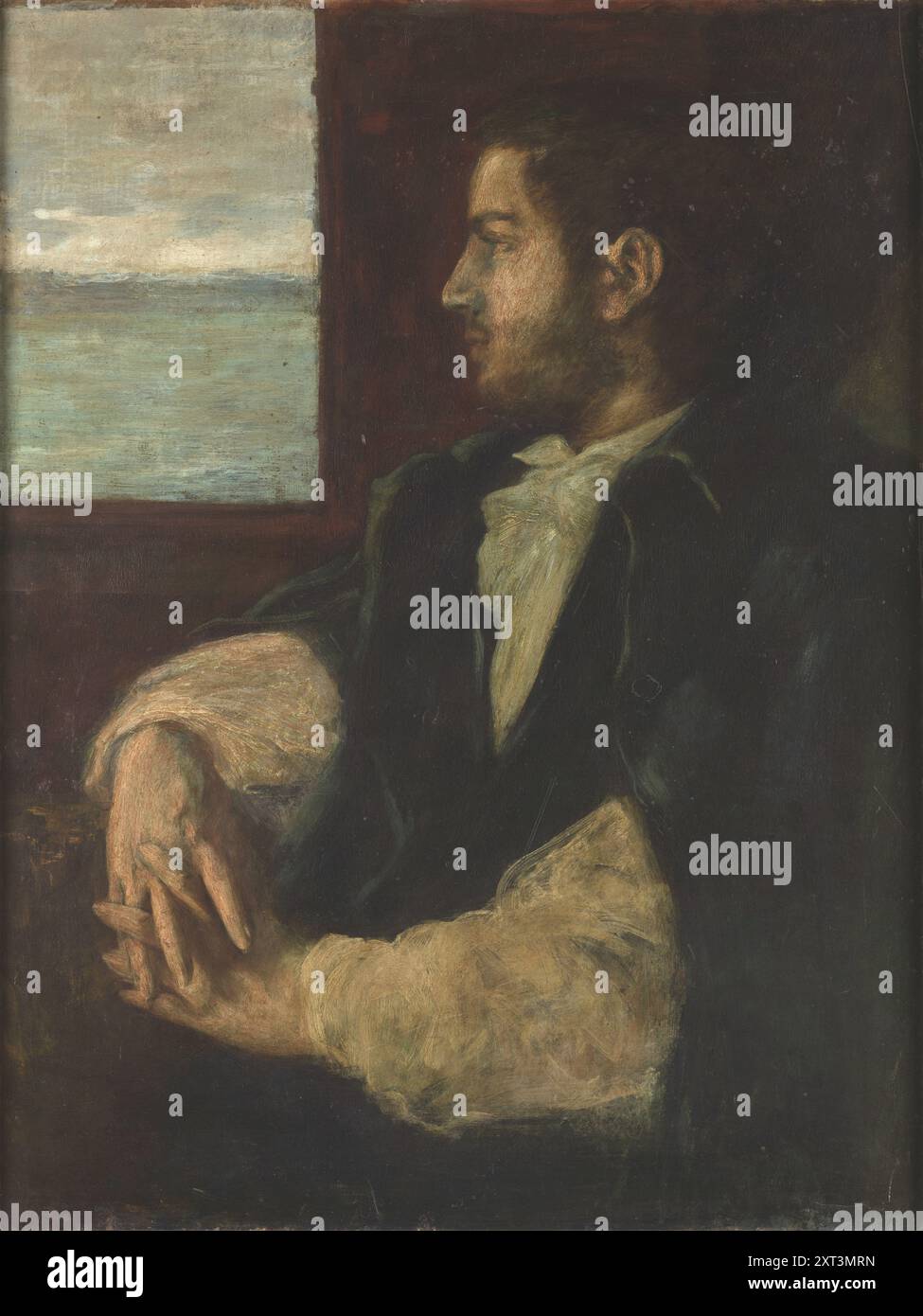 Selbstporträt, . Gefunden in der Sammlung des Palazzo Fortuny, Musei Civici di Venezia. Stockfoto