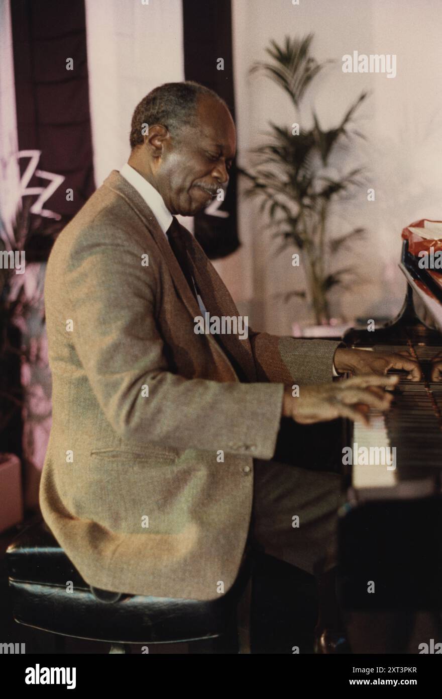 Hank Jones, Jazz Inn Party, Nordwijk, Niederlande, 1989. Stockfoto