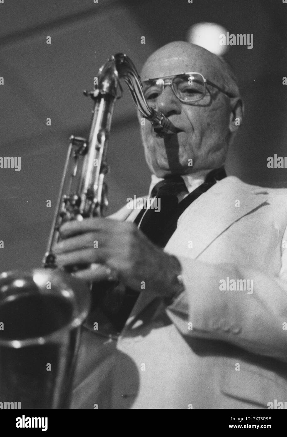 Flip Phillips, The March of Jazz, Clearwater Beach, Florida, 1997. Stockfoto