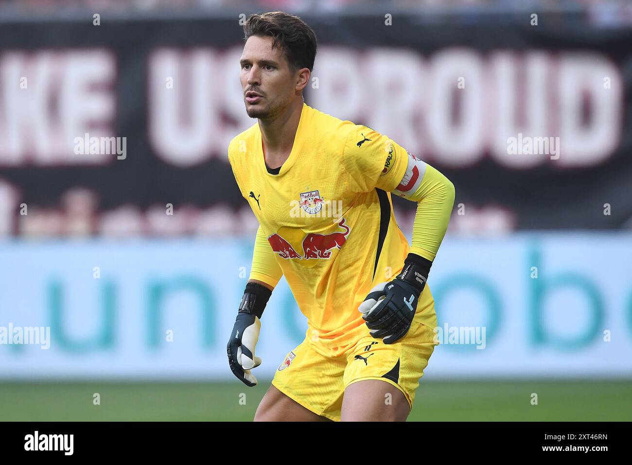 Enschede, Deutschland. August 2024. Fussball UEFA Champions League Qualifikation 3. Runde FC Twente - FC Salzburg am 13.08.2024 im Stadion de Grolsch Veste in Enschede Janis Blaswich ( Salzburg ) Foto: Revierfoto Credit: ddp Media GmbH/Alamy Live News Stockfoto