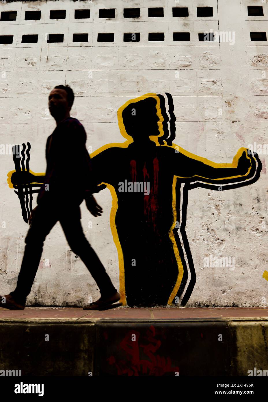 Protest by Art, Bild aufgenommen am 10. August 2024 Stockfoto