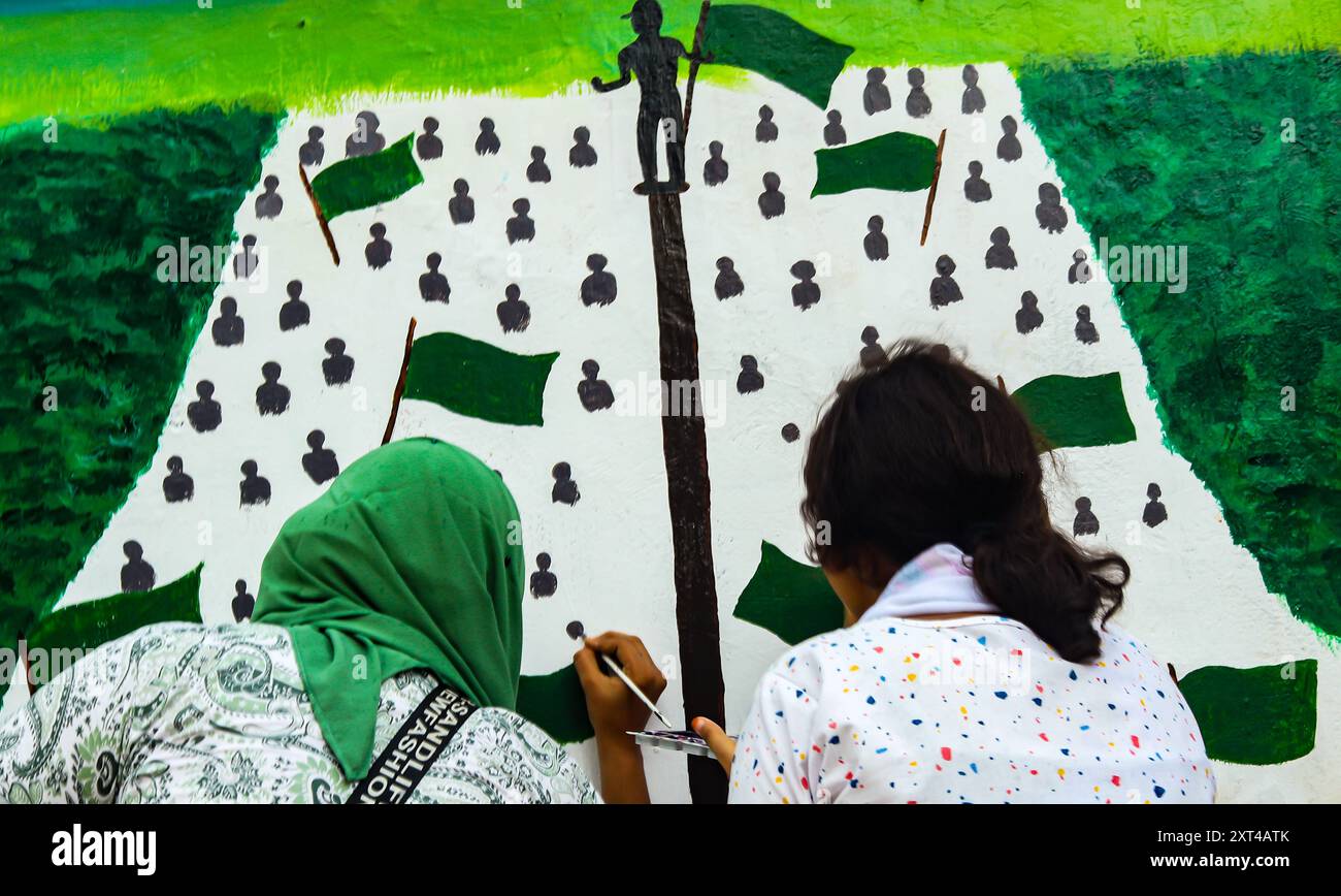 Protest by Art, Bild aufgenommen am 10. August 2024 Stockfoto