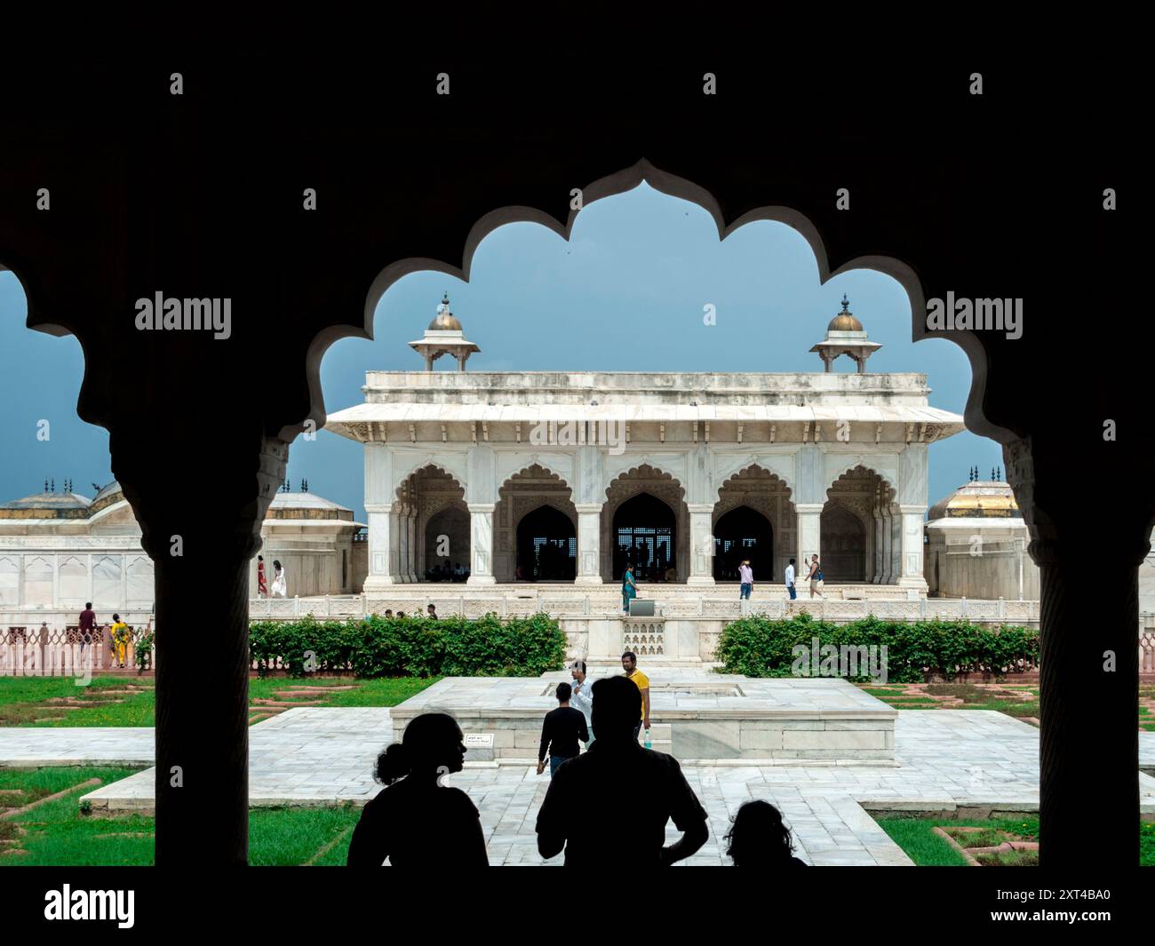 Agra Fort Anguri Bagh (Uttar Pradesh/Indien) Stockfoto