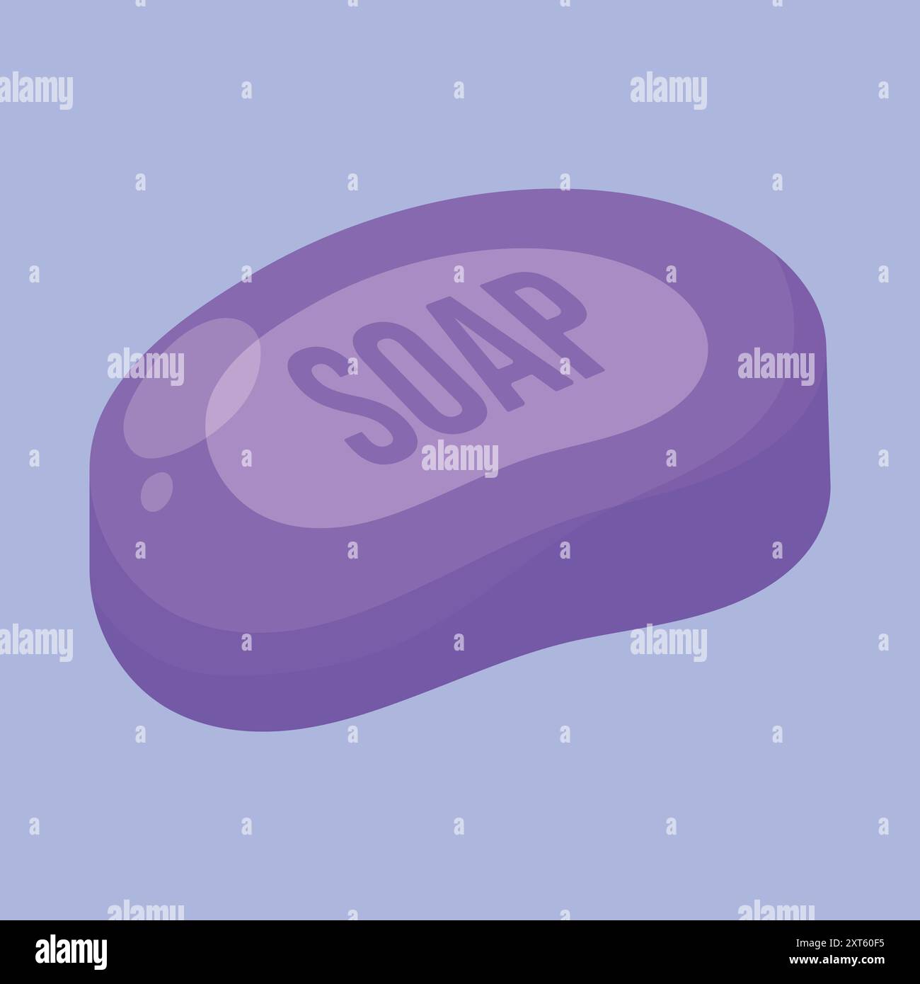 Symbol für Seifenbalken-Vektor. Badezimmer Seifenstab Vektor Illustration. Symbol für Hygiene-Seifenleiste Stock Vektor