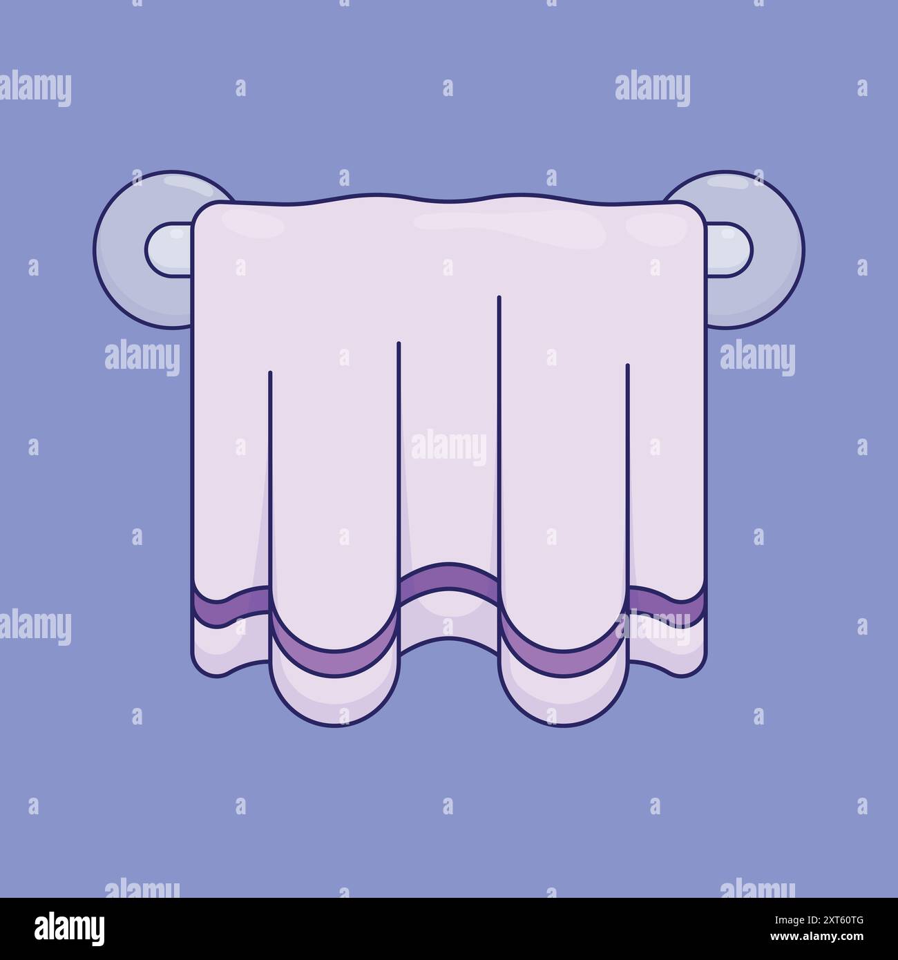 Handtuch Symbol Vektor. Badetuch Vektor-Symbol. Handtuch Tuch Illustration Vektor Stock Vektor