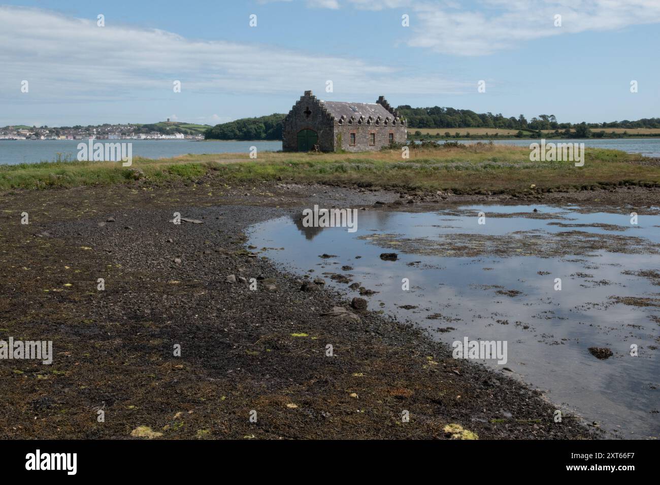 Bootshaus, Strangford Lough, County Down, Nordirland Stockfoto