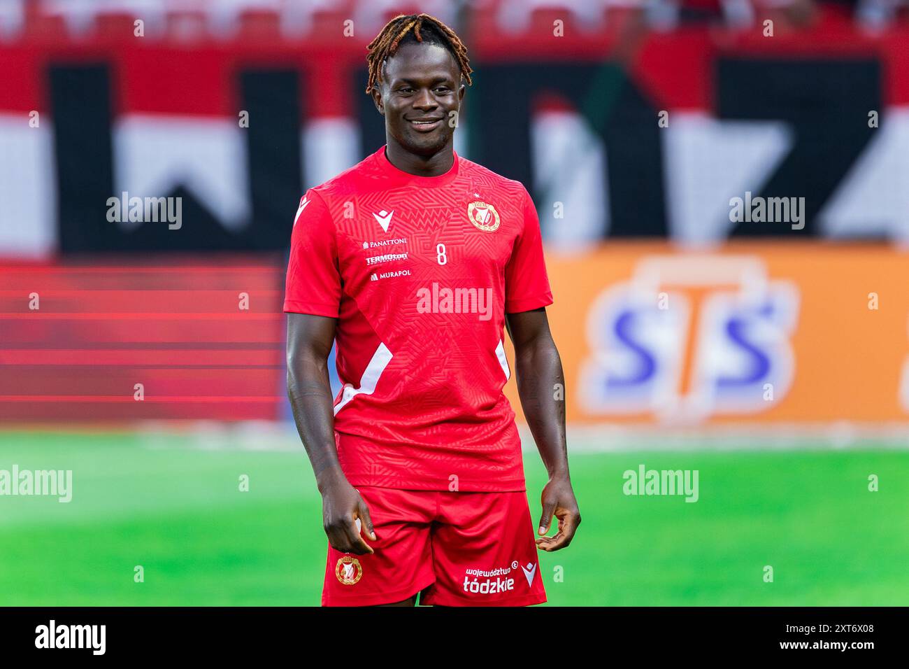 Hilary Gong von Widzew wurde während des polnischen PKO BP Ekstraklasa League-Spiels zwischen Widzew Lodz und Lech Poznan in der Widzew Lodz Municipal St gesehen Stockfoto