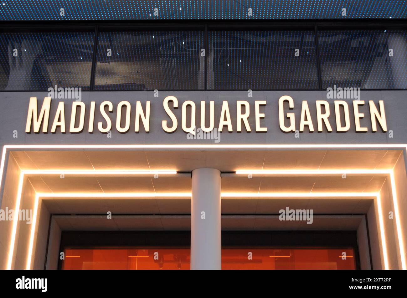 New York, Usa. August 2024. Der Madison Square Garden befindet sich in Manhattan, New York City. (Foto: Jimin Kim/SOPA Images/SIPA USA) Credit: SIPA USA/Alamy Live News Stockfoto