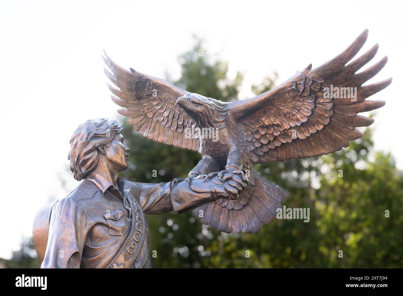 John Denver Statue Spirit im Red Rocks Park Colorado Jefferson County Stockfoto