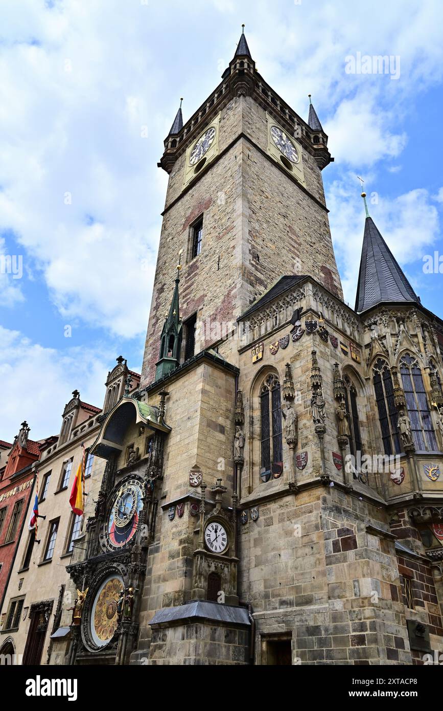 Staroměstský Orloj Prag Stockfoto