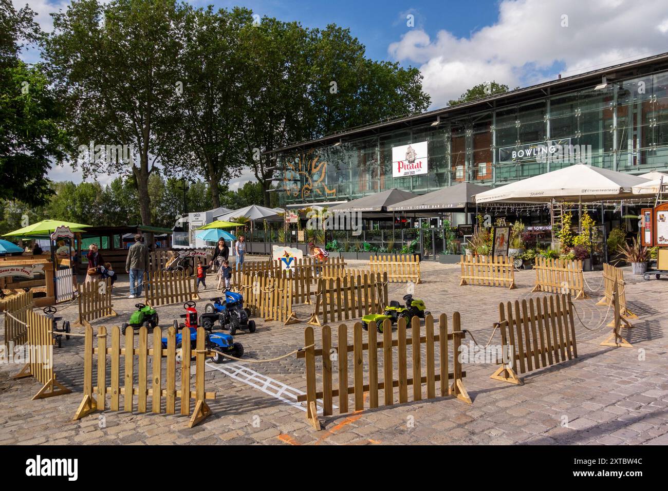 Kinderspielplatz, Orleans, Centre Val de Loire, Frankreich, Europa Stockfoto