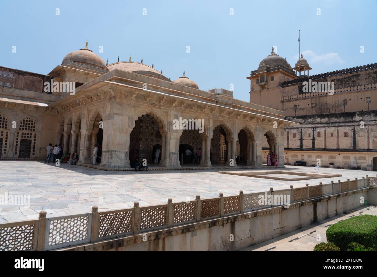 Indien, Rajasthan, Jaipur, Amber Fort gebaut 1592 Stockfoto