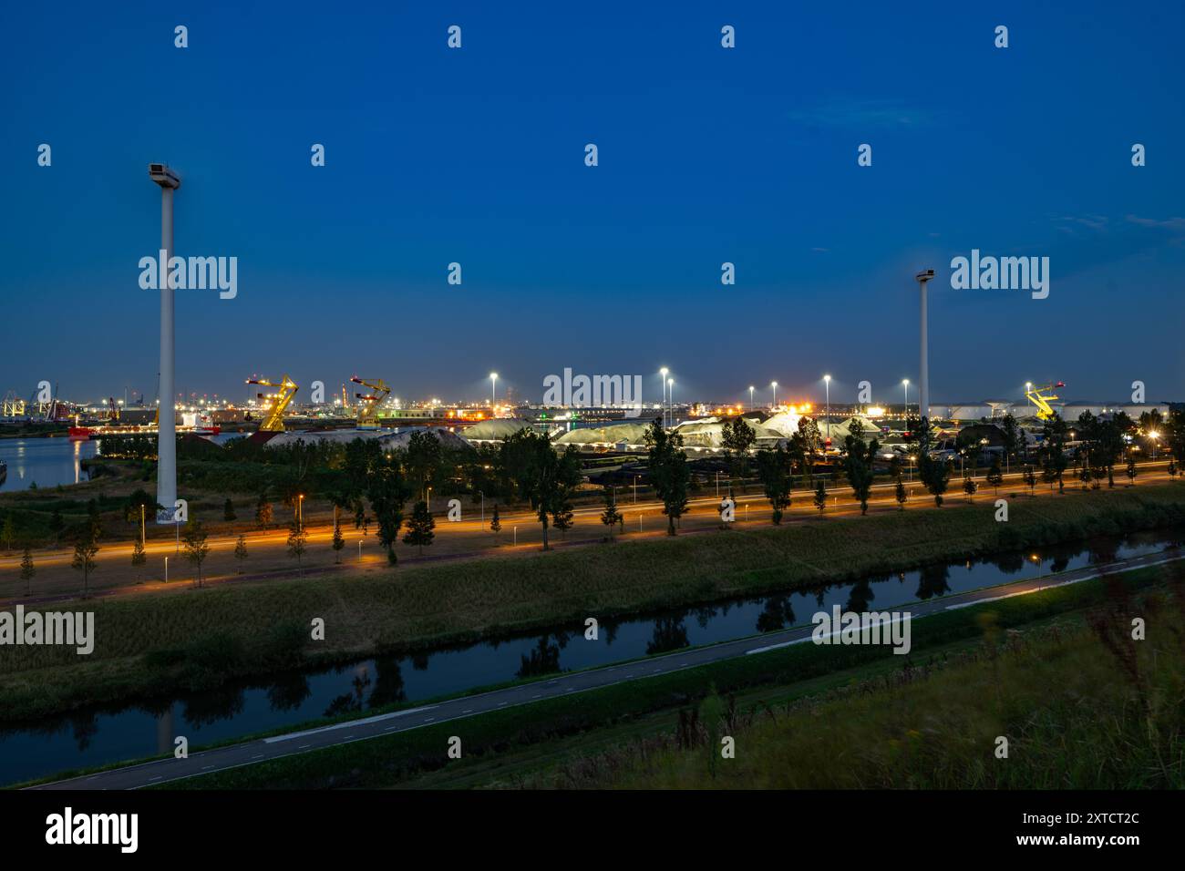 Amsterdam Westpoort Kohle- und Benzinlager Stockfoto