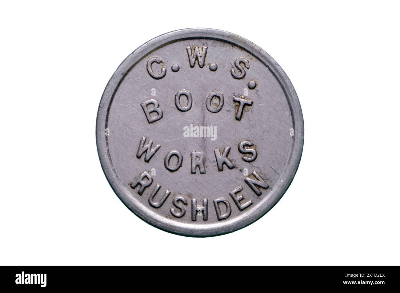 C.W.S. Boot Works Token Stockfoto