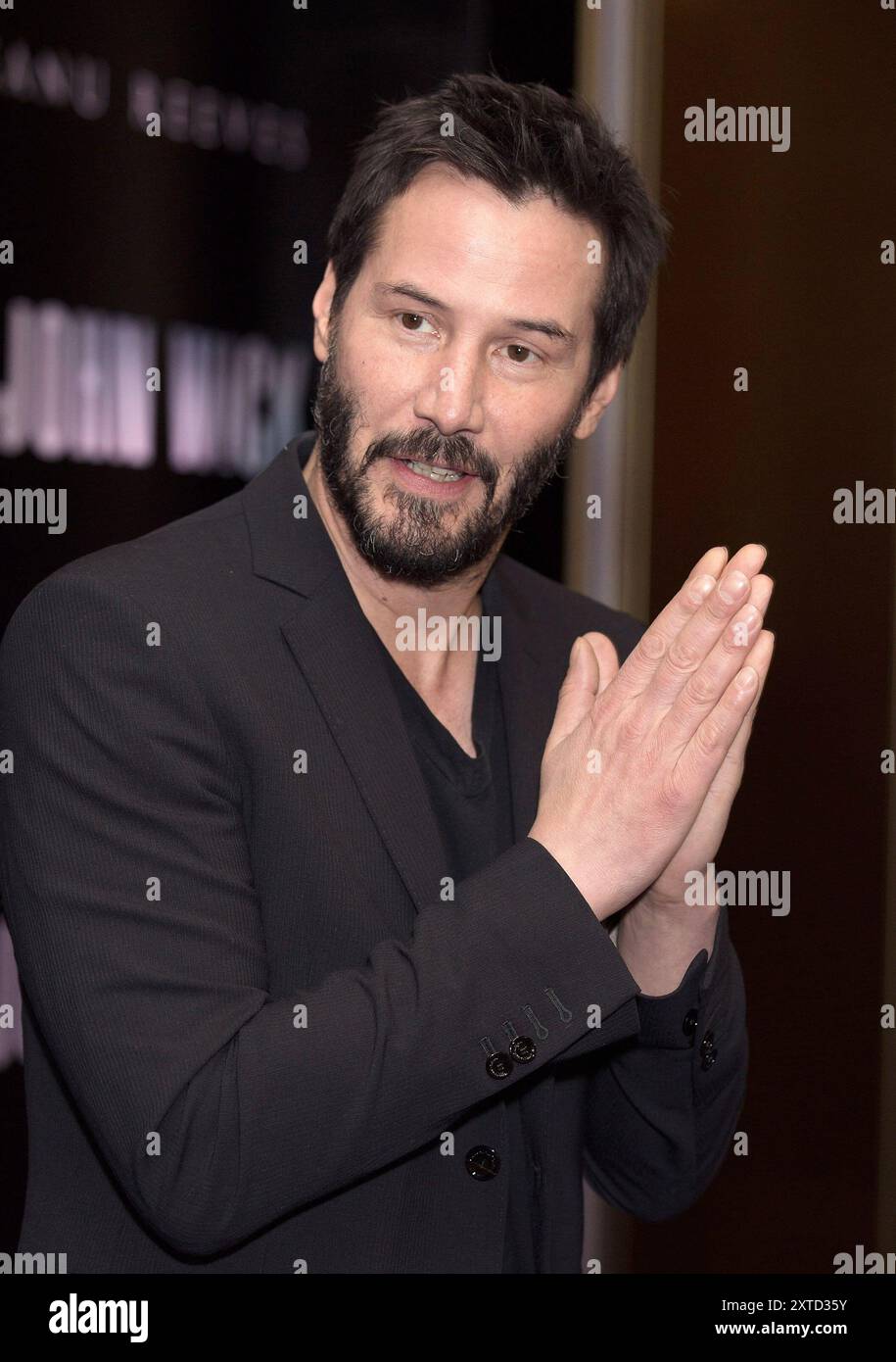 London, Großbritannien, 25. März 2015. Keanu Reeve besucht am 25. März 2015 eine Sondervorführung von John Wick im Mayfair Hotel in London, England, Großbritannien. Quelle: S.A.M./Alamy Live News Stockfoto