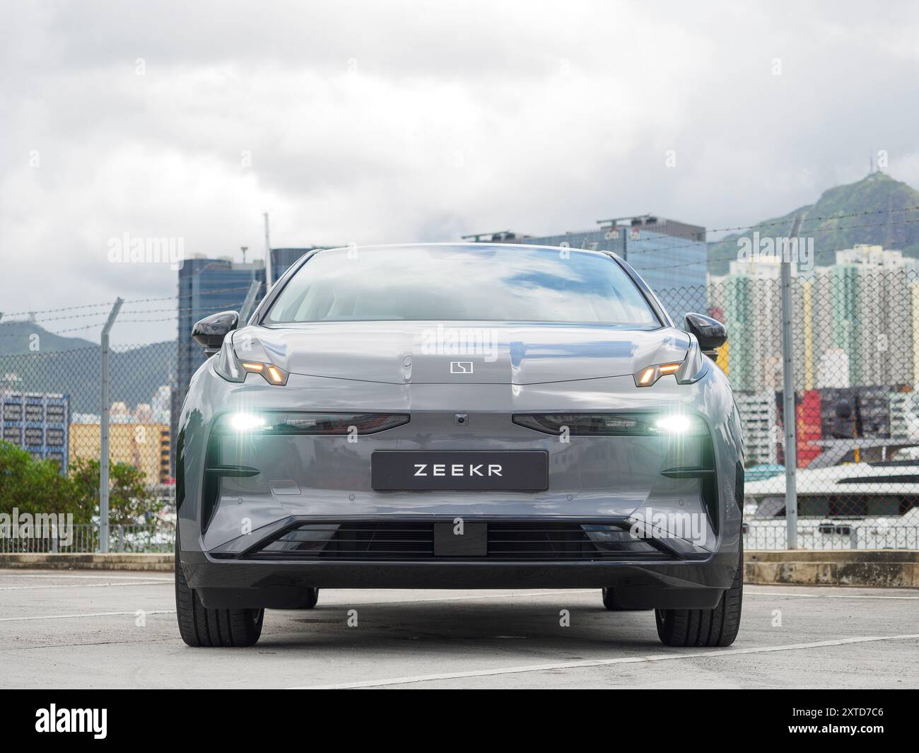 Hongkong, China 24. Juni 2024: Zeekr X EV 2024 Test Drive Day 24. Juni 2024 in Hongkong. Stockfoto