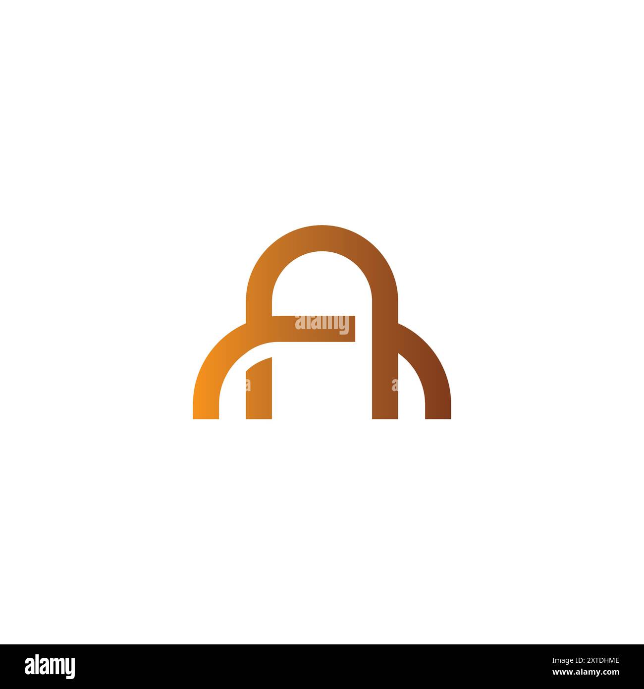 EIN Logo-Vektor. Letter NA Logo-Design Stock Vektor